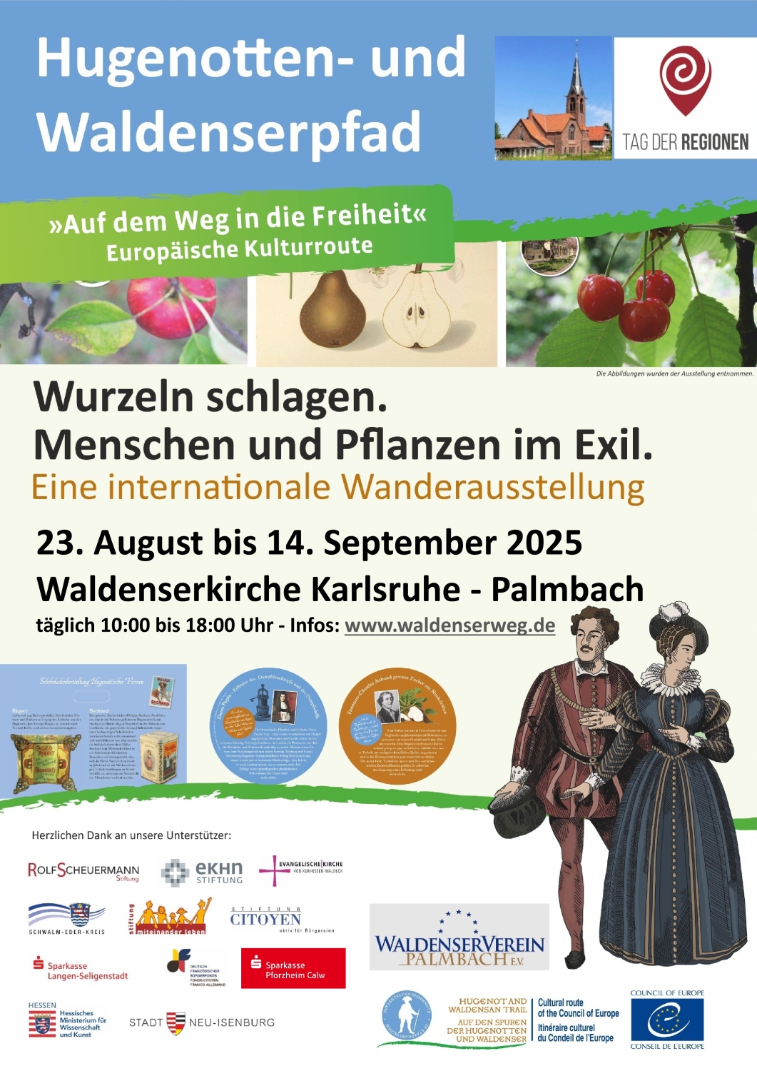 Wanderausstellung „Wurzeln schlagen – Menschen und Pflanzen im Exil“ in Karlsruhe - Palmbach